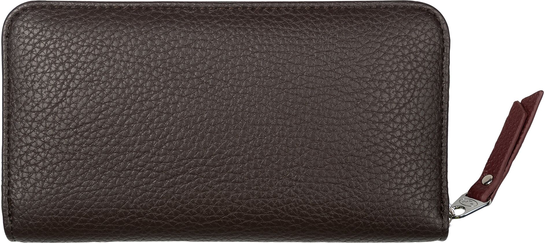 Geldbörse TOM TAILOR "Ellen", Damen, dunkelbraun, Lederimitat, gepflegt, kontrastfarbene Details, mehrfarbig, Kleinlederwaren Geldbörse, Damen Portemonnaie mit schönem Color Blocking dunkelbraun Einheitsgröße