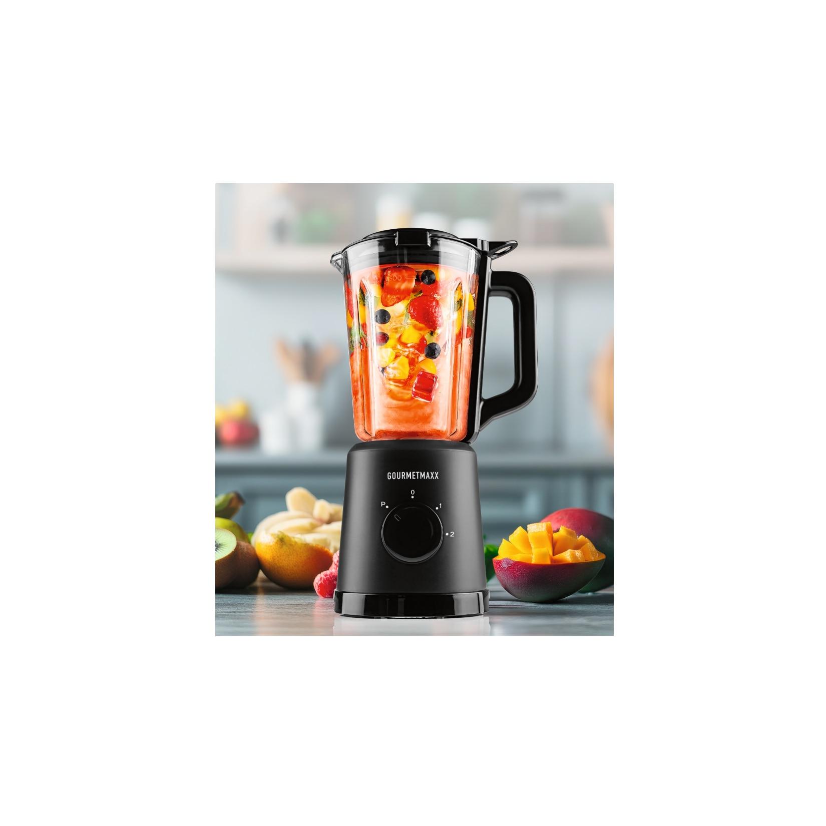 GOURMETmaxx Mixer 500W schwarz mit Glasbehälter