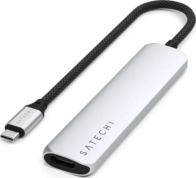 Satechi 6in1 USB-C Slim Multiport Adapter - Silber