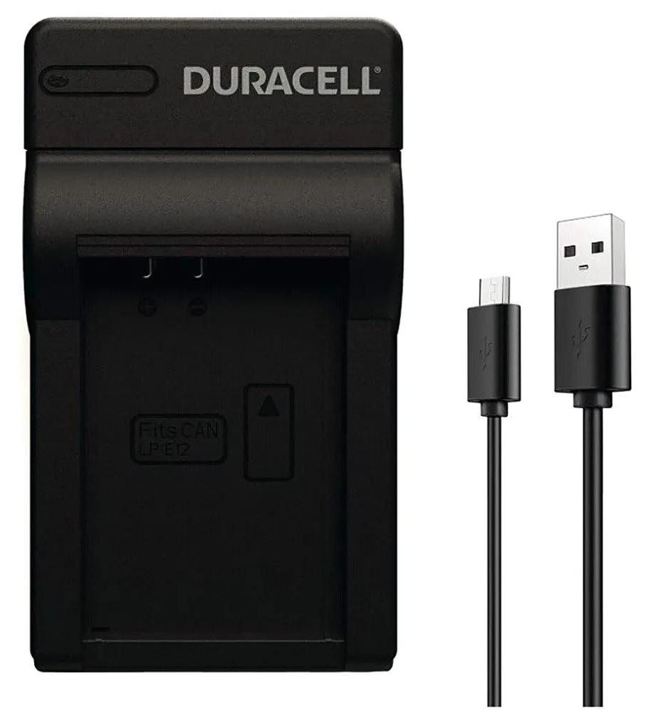 Duracell oplader met USB-kabel voor DRCE12/LP-E12