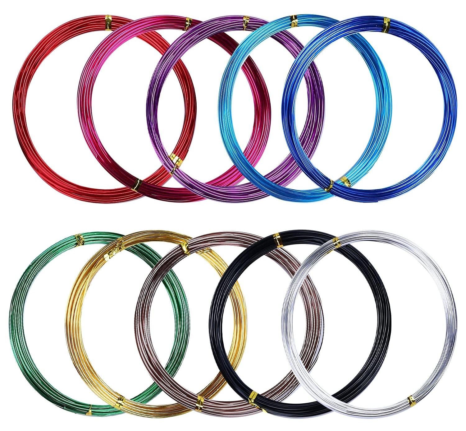 10 Rollen Multicolor Aluminium Craft Wire van 5m voor DIY Projecten