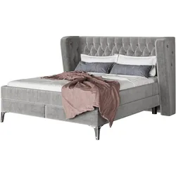 Kare Design »Benito« Moon Boxspringbett grau 180x200 cm