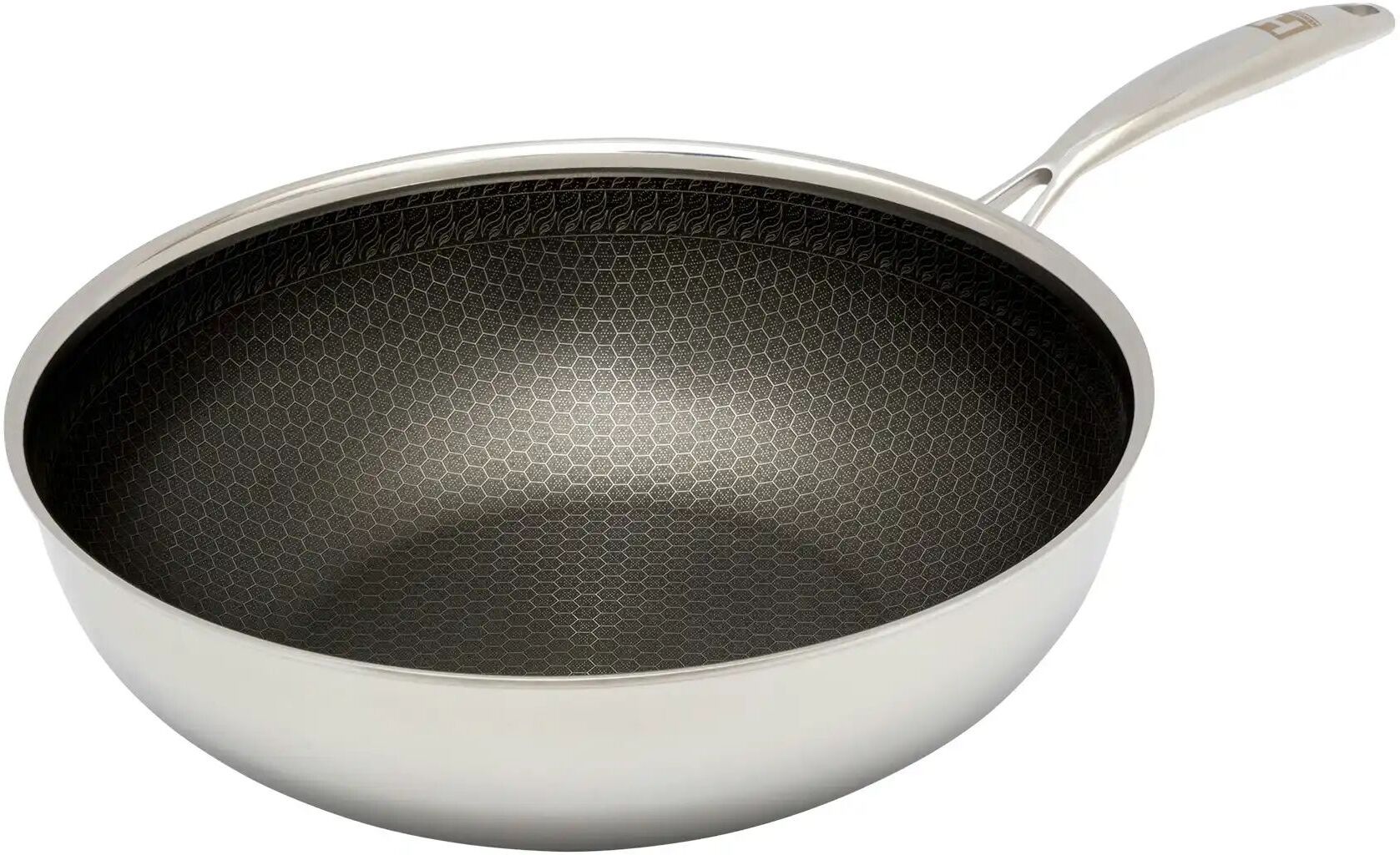 Hensslers Wok   ¦ silber ¦ Edelstahl Ø: 28