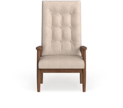 Carson Carrington Forssa Mid-century Modern Button-tufted High-back Chair