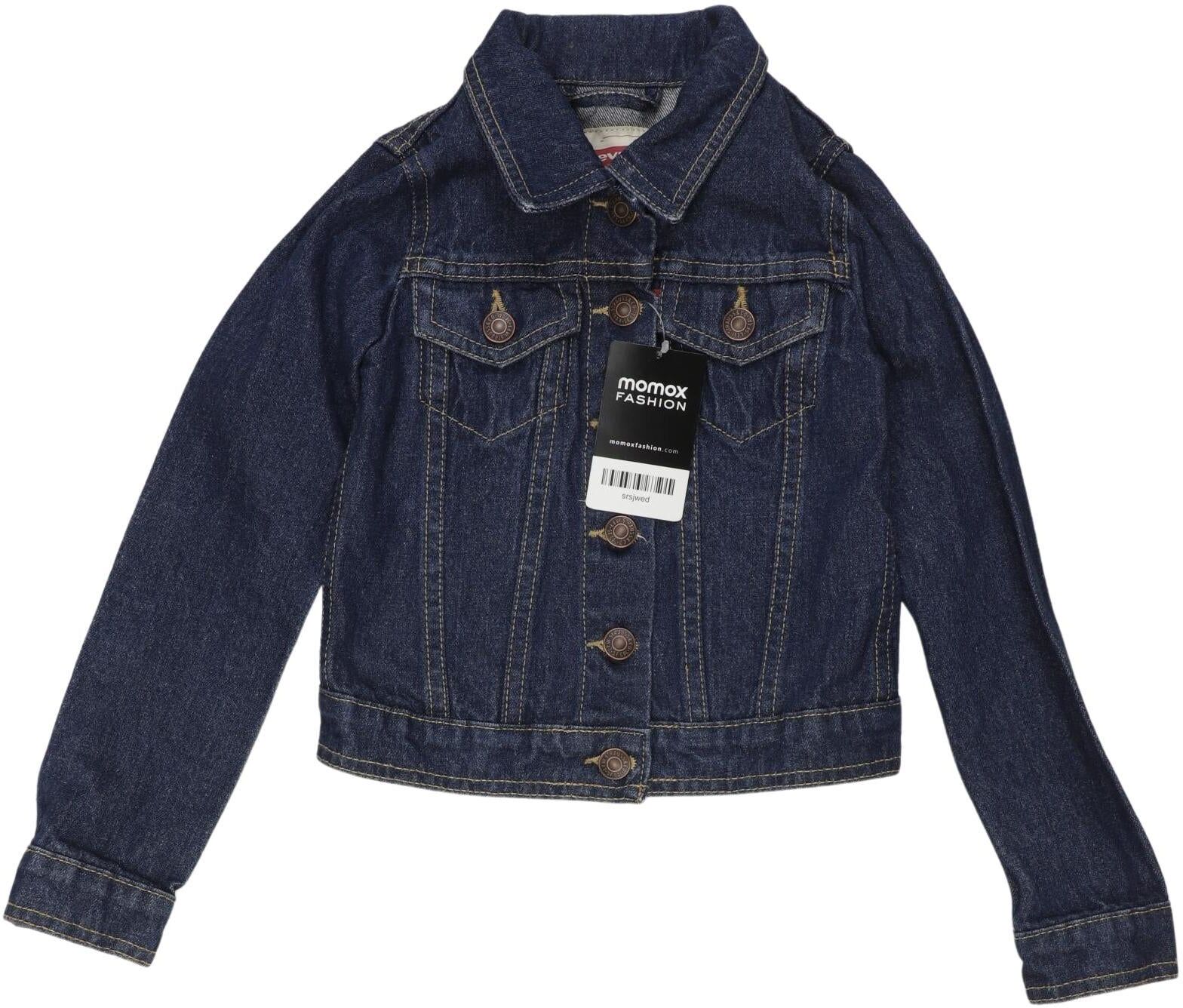 Levis Mädchen Jacke oder Mantel, Marineblau, Gr. EU 122 (US 8), Baumwolle - Second Hand