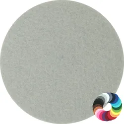 BIASTO - Premium Filz Untersetzer - rund 10cm - Farbe: grau (HF024). Design Glas-Untersetzer für Getränke, Tisch, Bar, Tasse, Vase