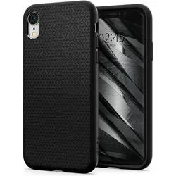 Spigen Liquid Air (Apple iPhone XR), Smartphone Hülle, Schwarz