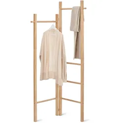 Tchibo - Kleiderleiter - 56x3,5x180cm - naturfarben -