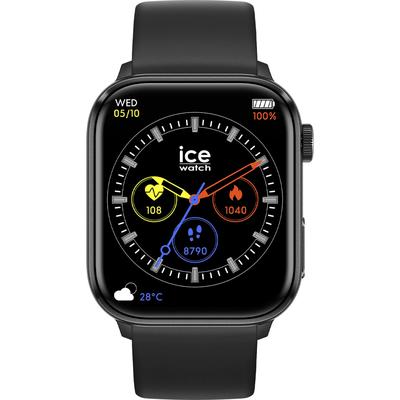 Smartwatch ICE-WATCH "ICE smart 2.0", schwarz (schwarz, schwarz), Smartwatches, Damen, Smartwatch, Armbanduhr, Damenuhr, Herrenuhr, Silikonarmband