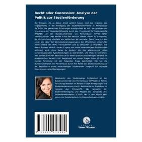 Umbreit Recht oder Konzession: Analyse der Politik zur Studienförderung (69144763)