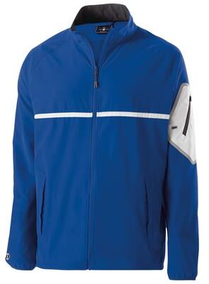 Holloway 229543 Weld Jacket in Royal/White size XS   Polyester/Spandex Blend