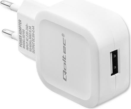 Qoltec Wandlader 12W 5V 2,4A USB