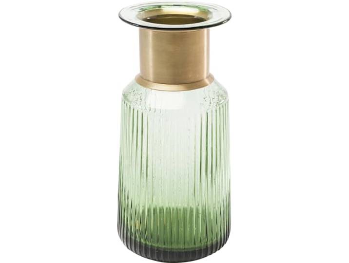 Kare Design Vase Barfly, Gold/Grün, 30cm Höhe, Blumenvase, Deko Vase, Wohnaccessoire, Vase für Trockenblumen, Wohnzimmer