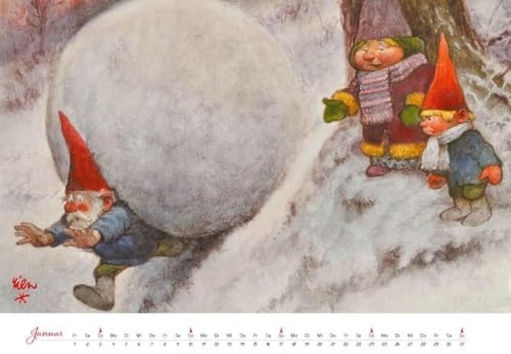 Kalender 2027 met illustraties van Rien Poortvliet