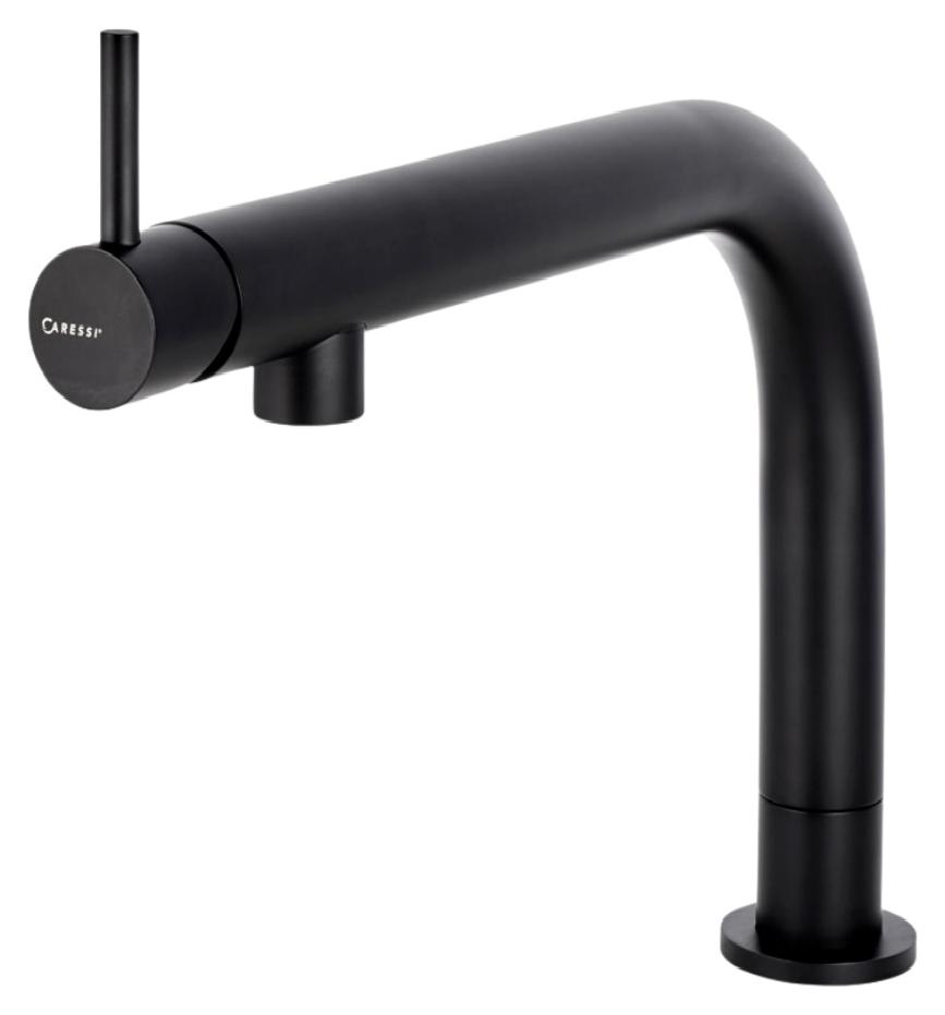Caressi CA109BK ECO Küchenarmatur, Einhebelmischer, Schwarz