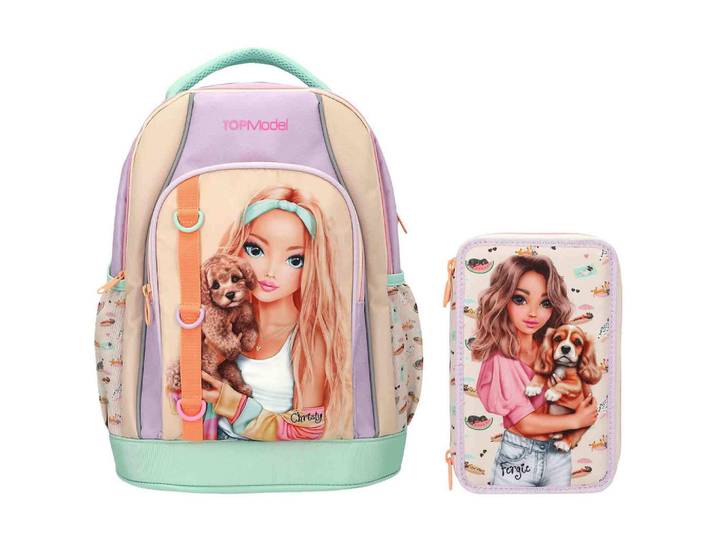 Depesche Germany Schul-Set Sunny DOG TOPModel bunt 2-tlg., Mehrfarbig, 2x2 cm, unisex, Füttern, Kindergartenzubehör