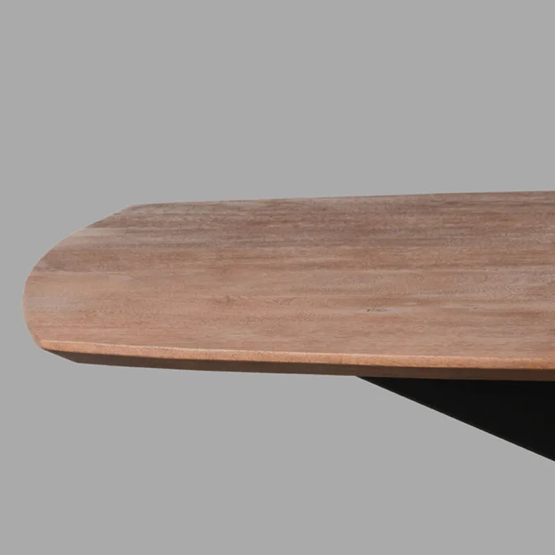 Label51 Eetkamertafel Zane - Espresso - Mangohout - 190 cm