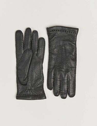Hestra Peccary Handsewn Cashmere Lined Glove Black