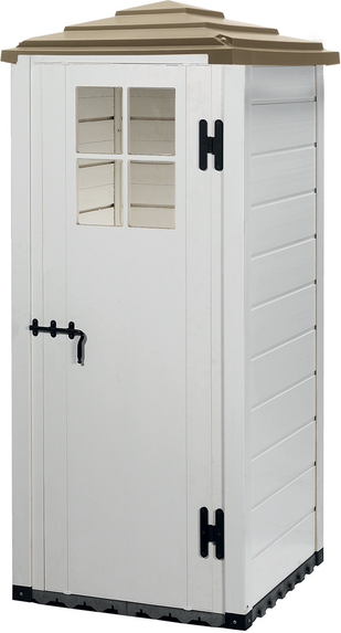 Garofalo Tuscany Evo 80 Pagoda - Geräteschuppen - Mit Fenster - 82.5x82.5x198 cm