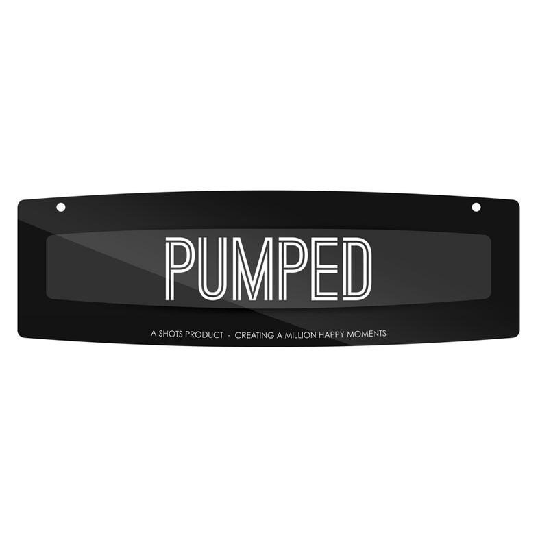 Shots Markenschild - mit Pumpe (POS001PMP)