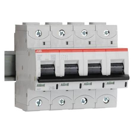 ABB S800C Leitungsschutzschalter Typ C, 4-polig 80A Hohe Leistung DIN-Schienen-Montage (2CCG001235R0001)