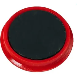 ALCO Haftmagnet Metall Kunststoff 24mm TG 300 g rot VE=30x10 Stück