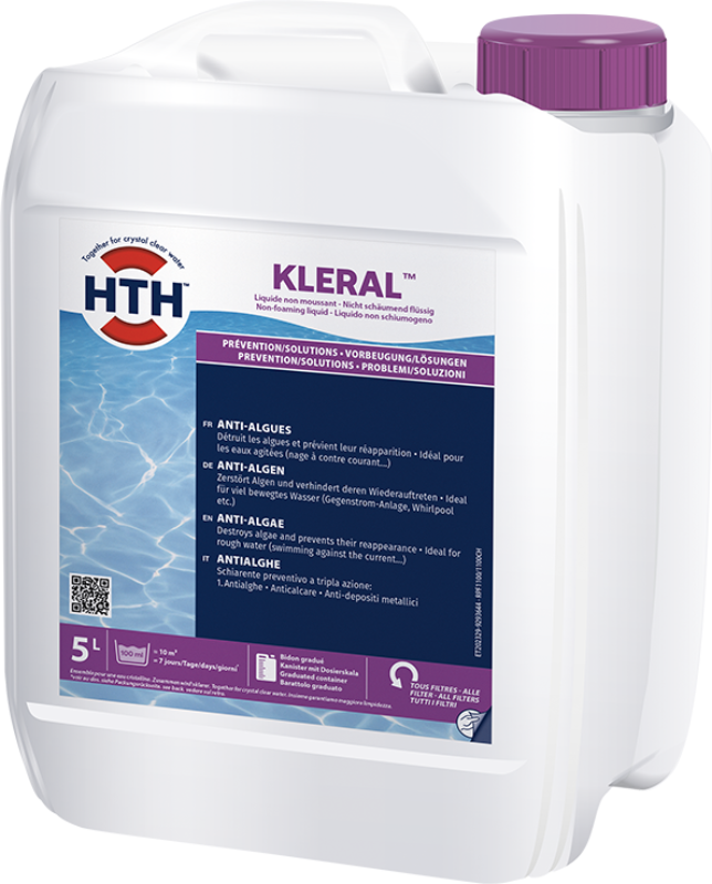 Anti-algues liquide hth KLERAL pour piscine - 5 litres