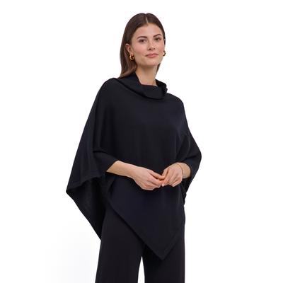 Poncho FALKE "FALKE Poncho", Damen, Gr. onesize, schwarz (schwarz (3000)), Jacken Poncho