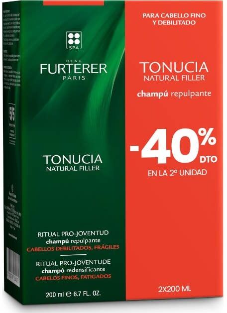 RENE FURTERER René Furterer Tonucia Natural Filler Champú Repulpante 2x200 ml
