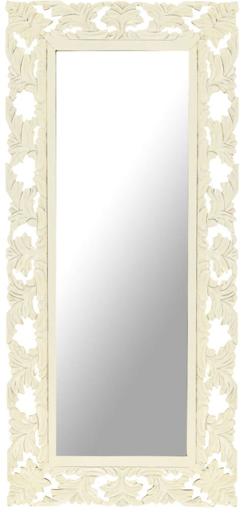 Marlow Home Co. Nardone Flat Mirror White 80cm H x 50cm W