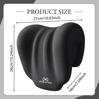 Uplift Picks Memory Foam Chair Neck Pillow For Office Gaming And Travel Comfort black