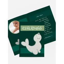 Einladungskarten Kindergeburtstag selbst gestalten mit Spruch und Fotos im Onlinedesigner bei Meine-Kartenmanufaktur.de