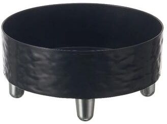 Uplifted Finds Elevated Stainless Steel Water Ripple Pet Bowl gray