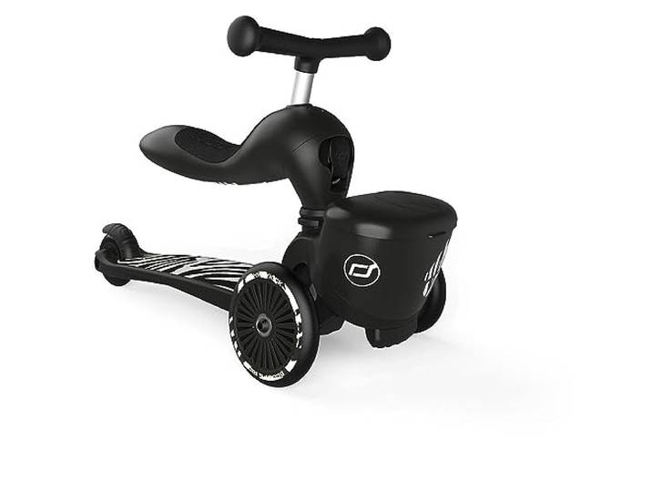 Scoot & Ride Highwaykick 1 Lifestyle 2in1 Kickboard/Scooter und Rutscher, Farbe: Zebra, für Kinder von 1 bis 5 Jahren, 96606