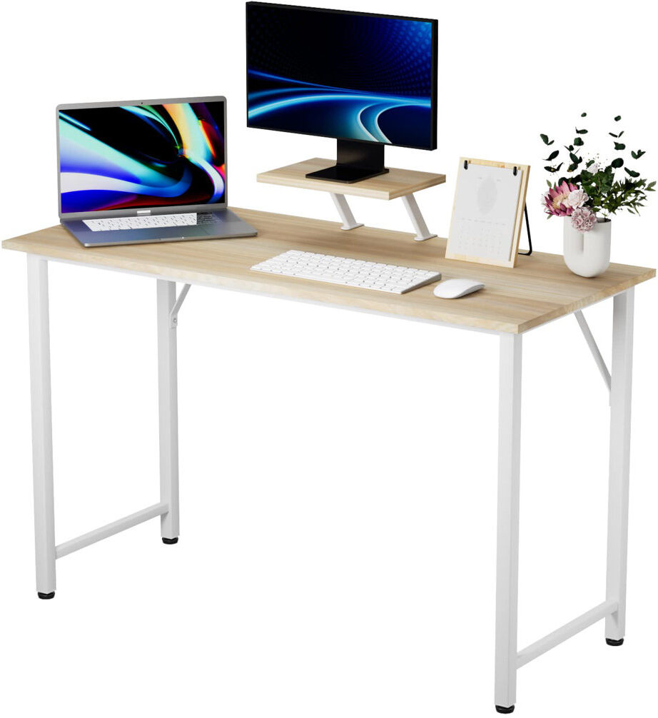 17 Stories Noureen Iron Writing Desk Wood 75cm H x 100cm W x 50cm D
