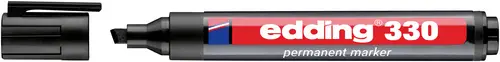 Edding 330 4-330001 Permanentmarker Schwarz wasserfest: Ja