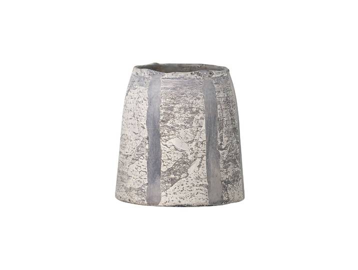 Vase en verre gris, votive, à poser - Bloomingville, Bodo - Ø12x1