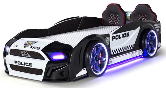 Autobett Must Rider Police 500 mit Sound Sirene