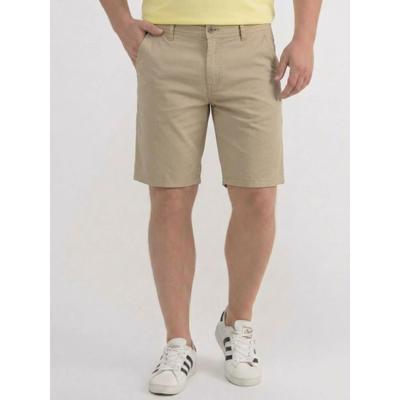 Shorts LERROS "Bequeme Shorts aus Baumwolle mit Stretchanteil, große Größen", Herren, Gr. 44, beige (gravel beige), 98% Baumwolle, 2% Elasthan, Hosen Shorts