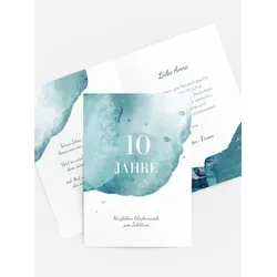 Jubiläumskarten selbst gestalten mit Spruch und Fotos im Onlinedesigner bei Meine-Kartenmanufaktur.de