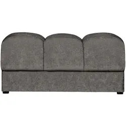 Hocker Date aus Webstoff, klassisch gepolstert, grau Mouse, rechteckig, modernes Design
