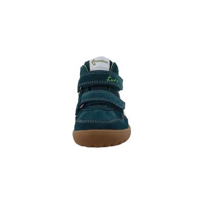 Sneaker LURCHI "Lurchi Jarven Barefoot-TEX", Mädchen, Gr. 25, blau (petrol), Leder, Schuhe Sneaker