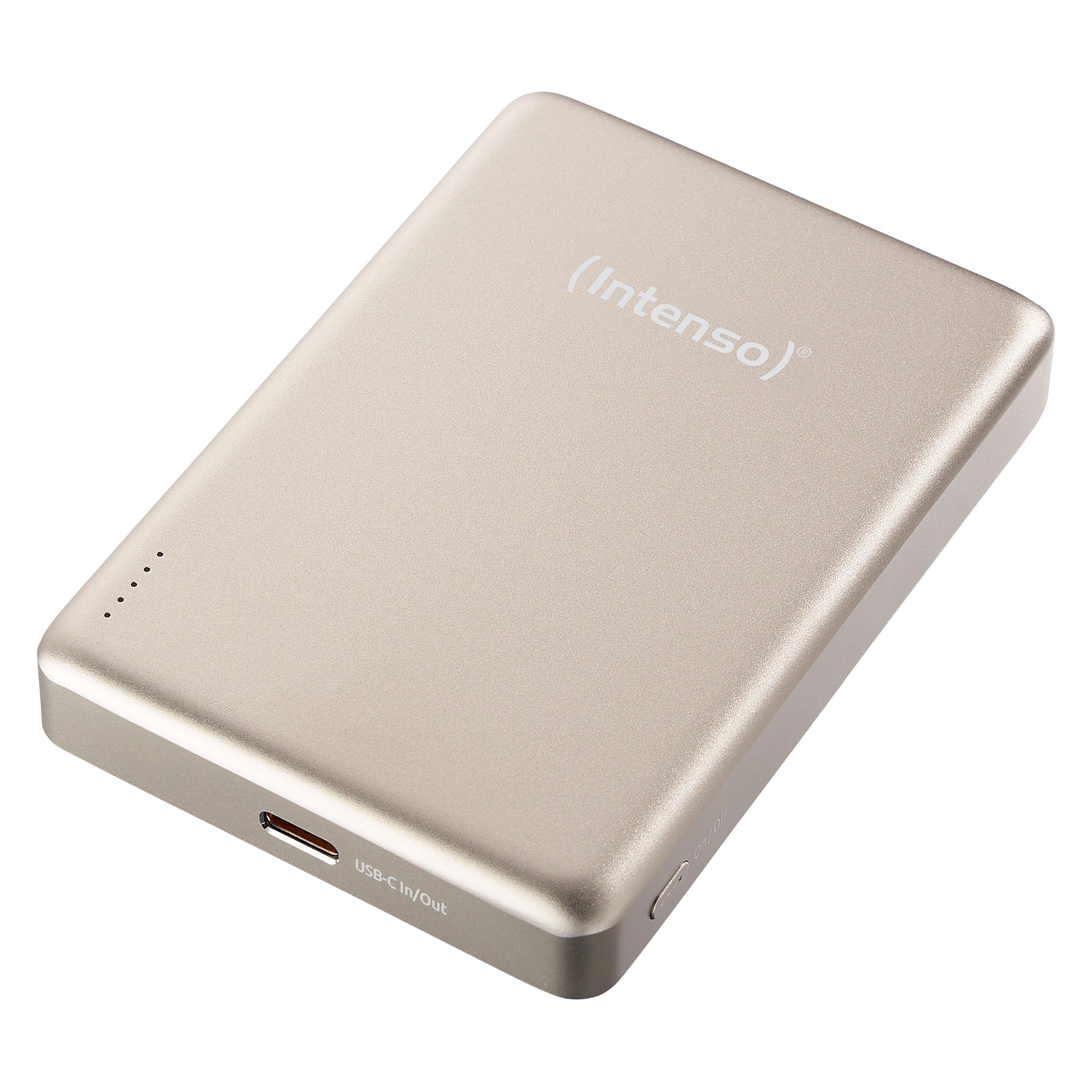 Intenso Magn. Wireless Powerbank MW10000 10000 mAh Champagne (10000 mAh, 20 W, 38.50 Wh) (7344031)