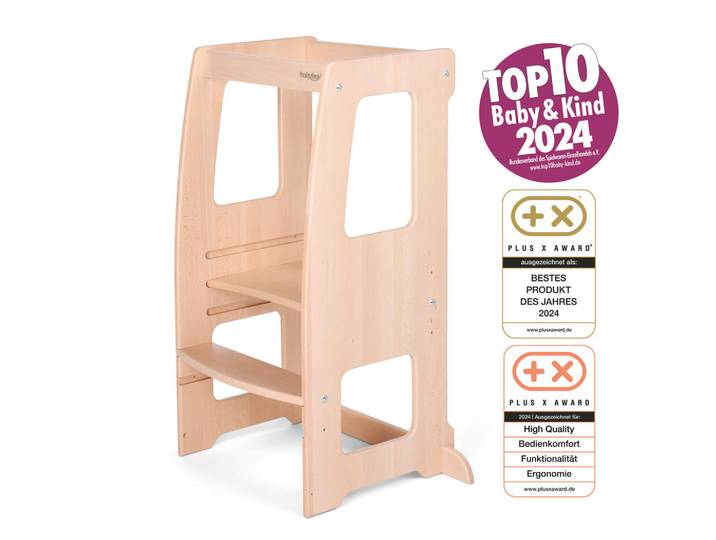 Babybay Lernturm, Naturfarben, Holz, Buche, 62.6x92x42.5 cm, Babymöbel & Kindermöbel, Babyzimmer, Hochstühle, Lerntürme