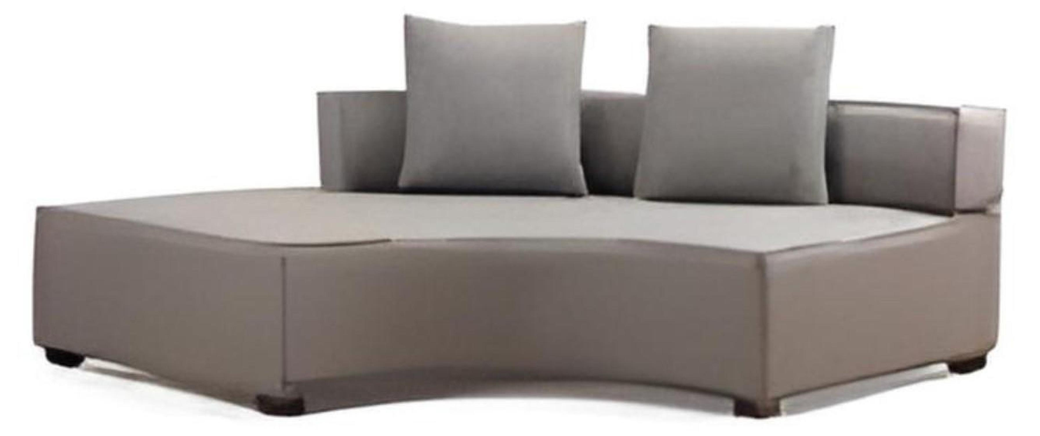 Ecksofa U-Form Modern Design Textil Material Weiß Einfarbig Textil Holz