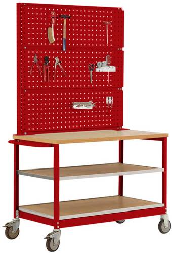 Manuflex MW2011.3003 Werkbank-Mobil Rubin-Rot