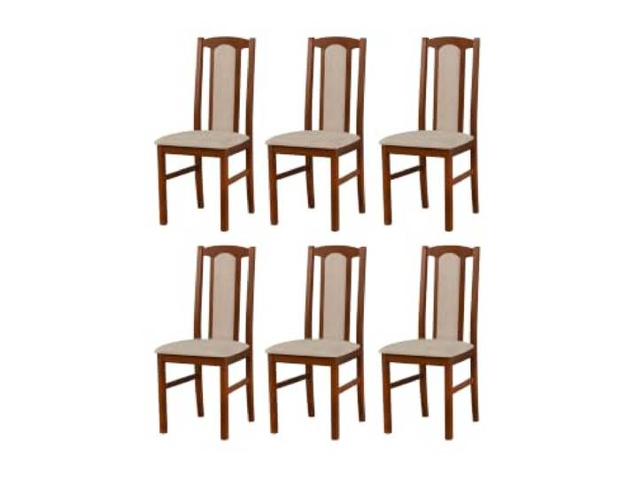 LeafDesign Esszimmerstühle 6er Set, Massivholz, Gepolstert, Nussbaum Küchenstühle, Esstischstühle und Essstühle für Wohnzimmer, Restaurant, Café, Hotel und Gastronomie – hoher Sitzkomfort
