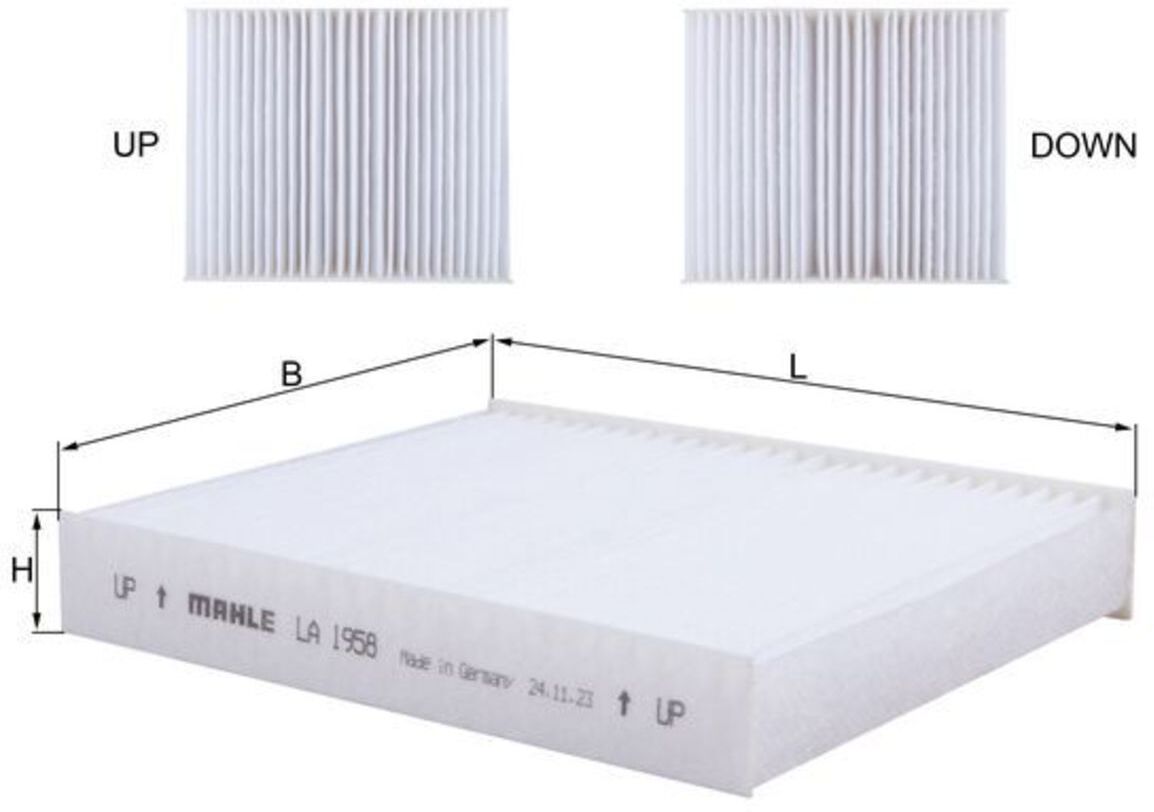 Innenraumluftfilter MAHLE KNECHT LA 1958