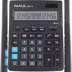 MAUL Tischrechner MXL 16 Solar/Batterie 155x35mm schwarz Packung mit 20 Stück