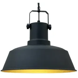 Bamyum Orema Industrial Vintage Metall Schwarz Hängelampe